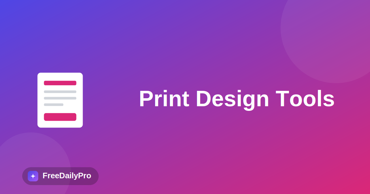 Free Menu, Invitation, and Print Design Tools