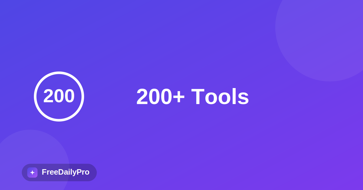 We Just Crossed 200 Free Tools — Here's Everything New